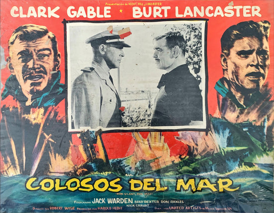 Run silent run deep Mexican lobby card