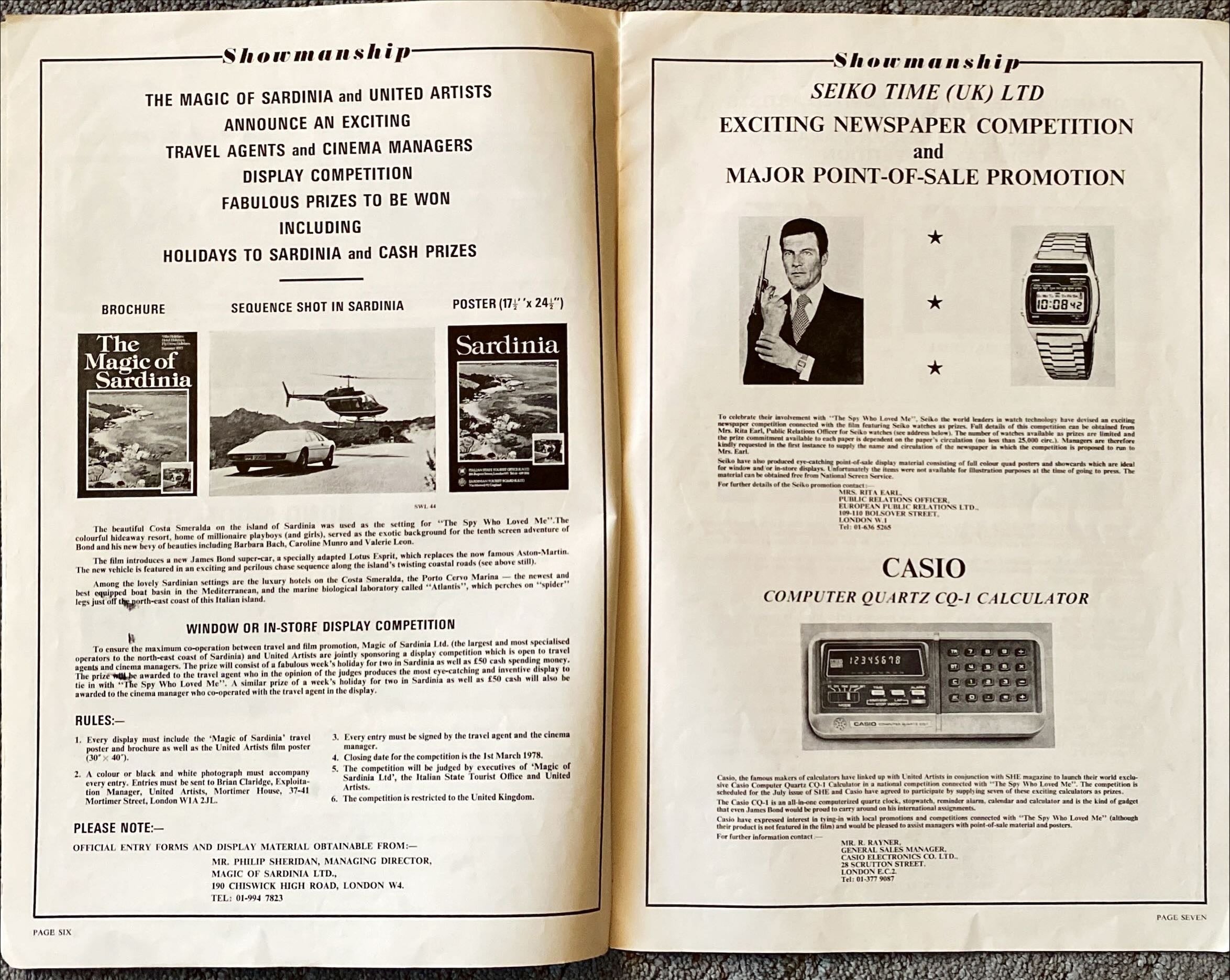 #1157 SPY WHO LOVED ME pressbook 1977