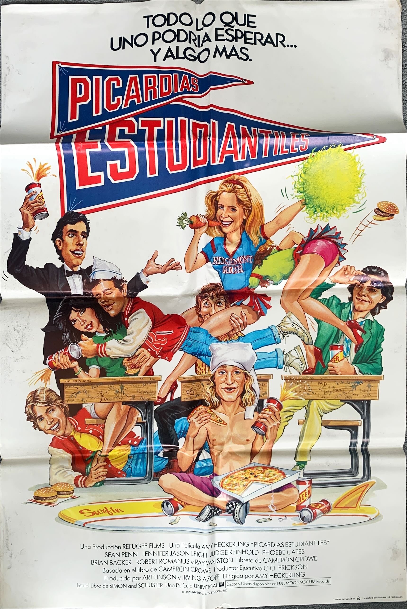 Fast Times at Ridgemont High (1982) One Sheet Movie Poster - SPAN
