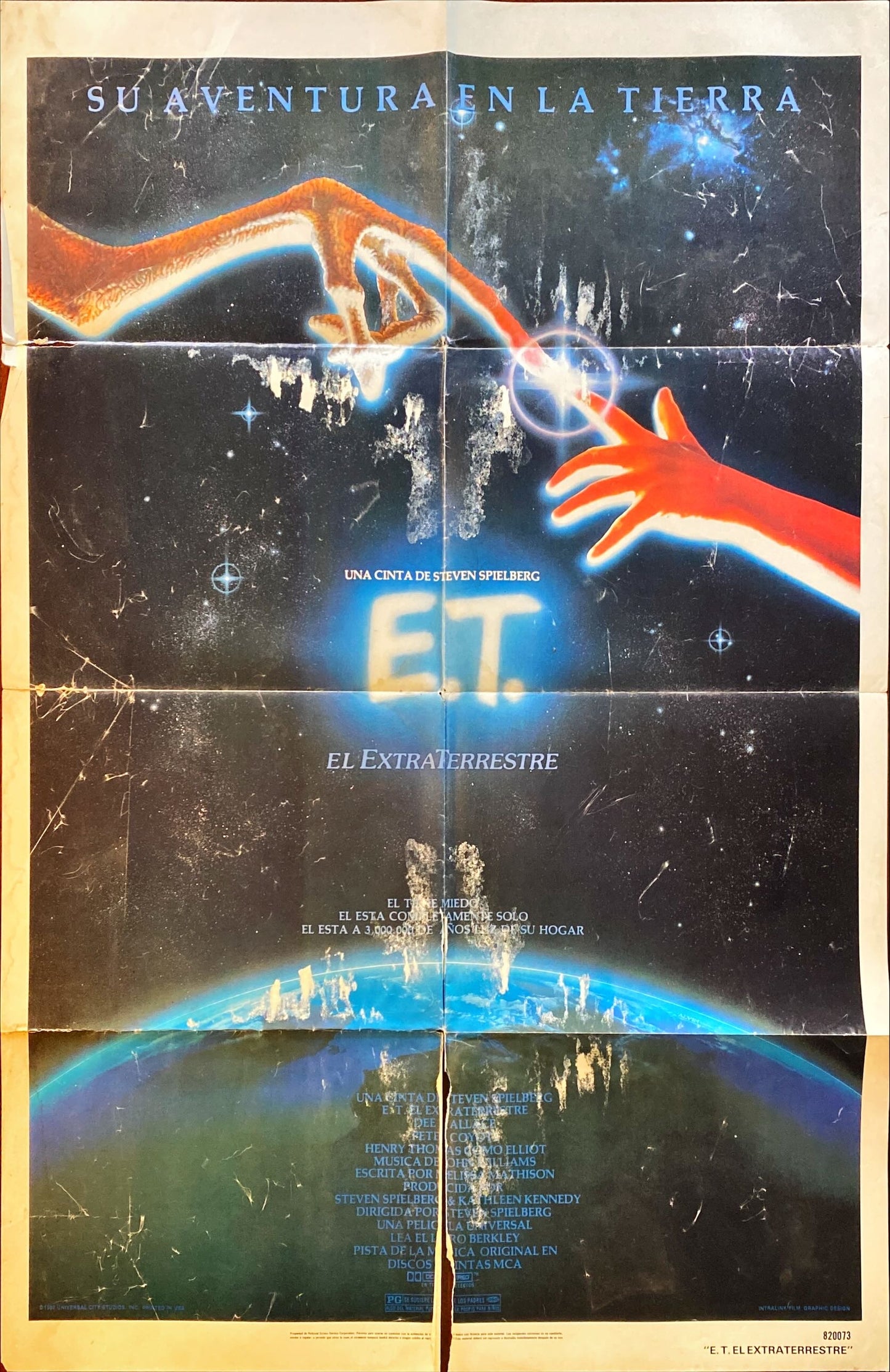 #944 E.T The Extratrrestrial FIXER UPPER with water damage, 1982 Steven Spielberg classic, John Alvin art!
