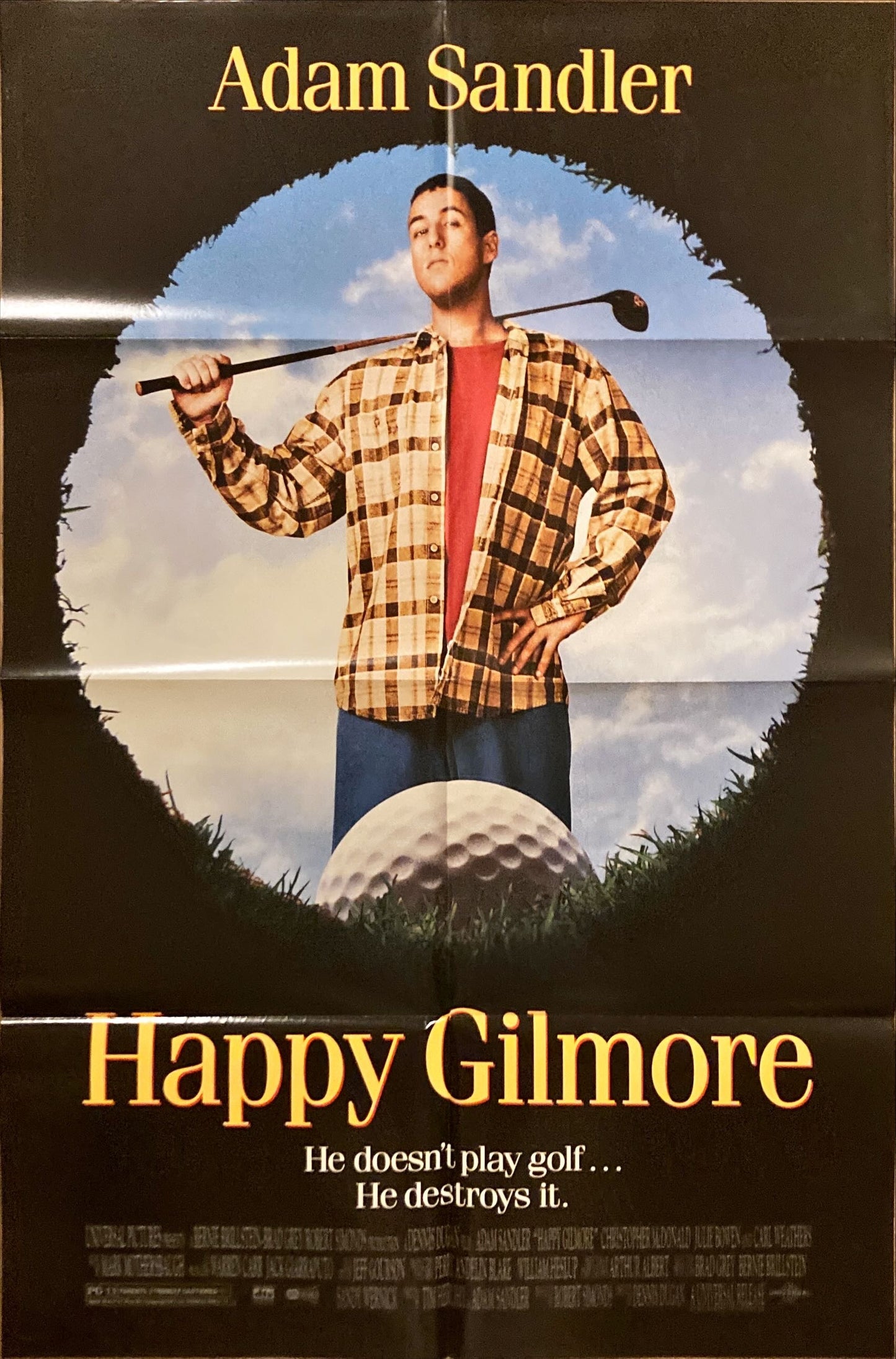 Happy Gilmore,  DS 1sh 1996  of Adam Sandler