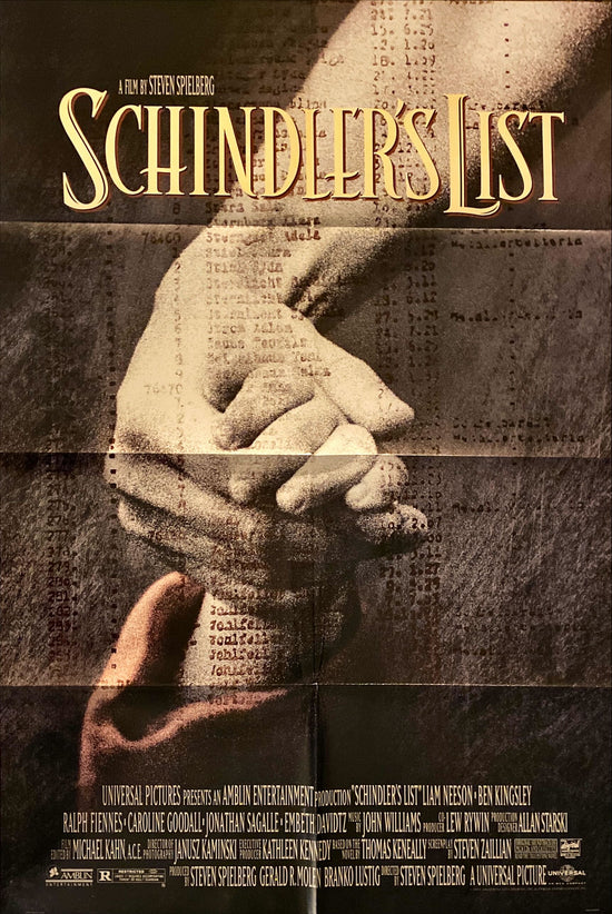 Schindlers List (1993) One Sheet Movie Poster - Spielberg