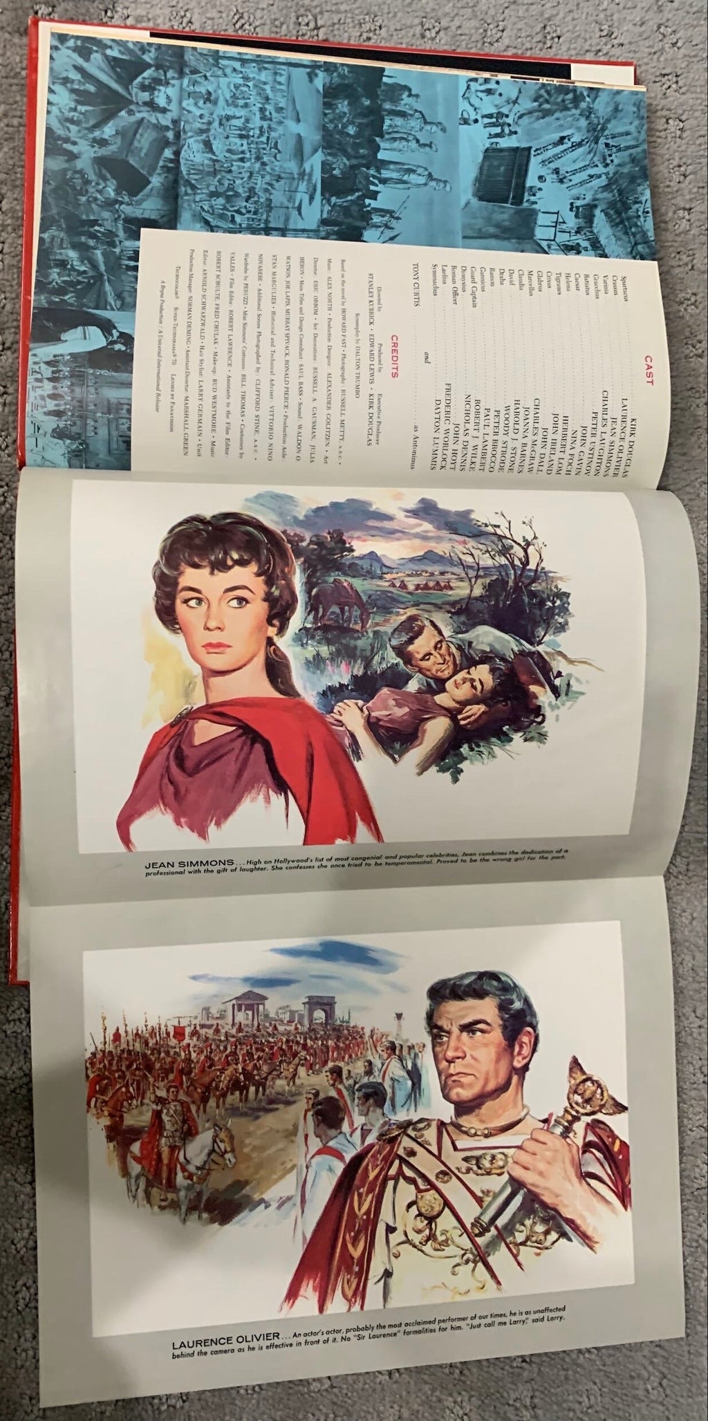 (582) Spartacus original movie souvenir book