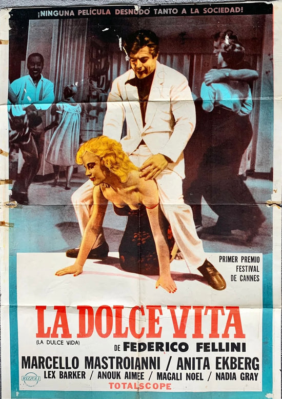 La Dolce Vita (1960) Argentine Movie Poster