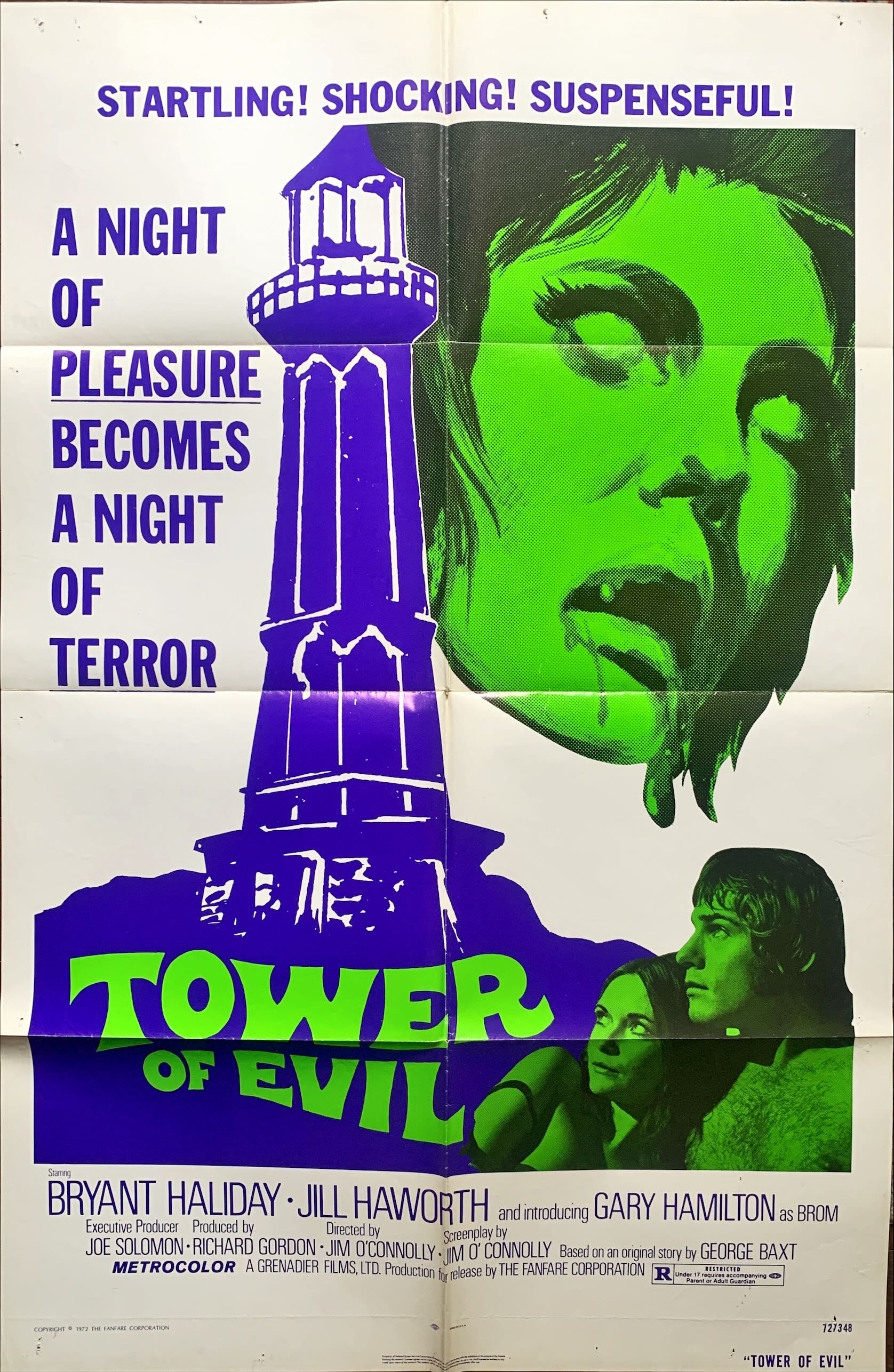 Tower of Evil (HORROR ON SNAPE ISLAND) 1sh '72