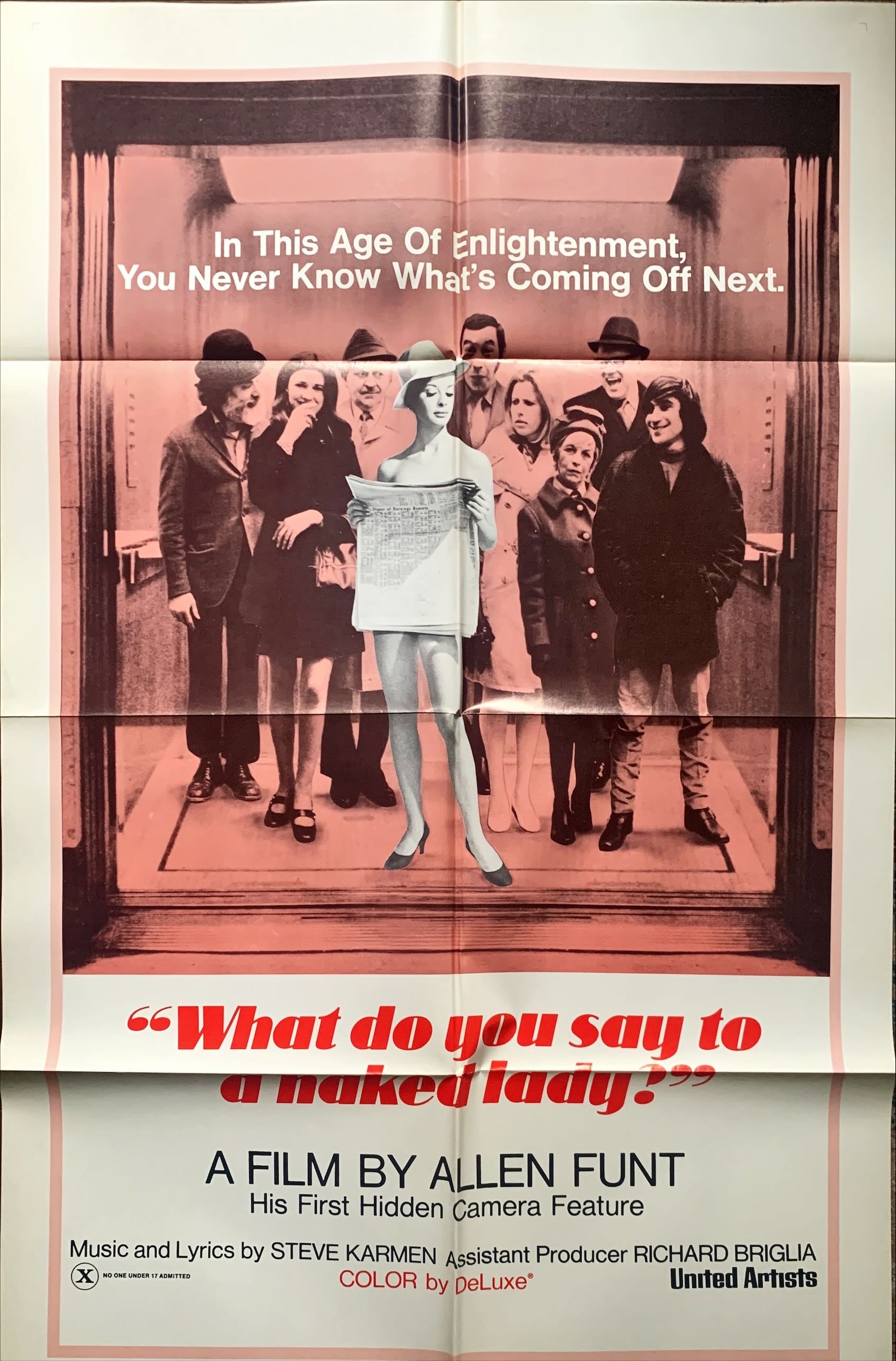 What Do You Say to a Naked Lady?,  style B 1sh '70 - Candid Camera feature film