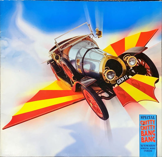 Chitty Chitty Bang Bang Stage Musical programme with paper models of the flying car