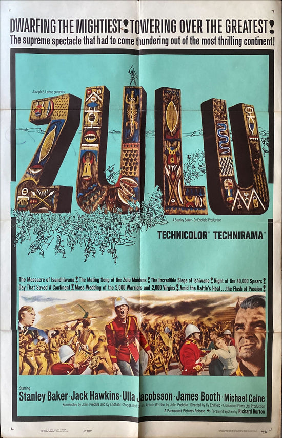 Zulu (1964) Stanley Baker & Michael Caine English classic