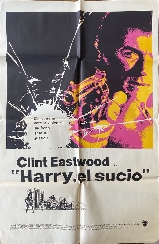 Dirty Harry (1972) One Sheet Movie Poster - ARG