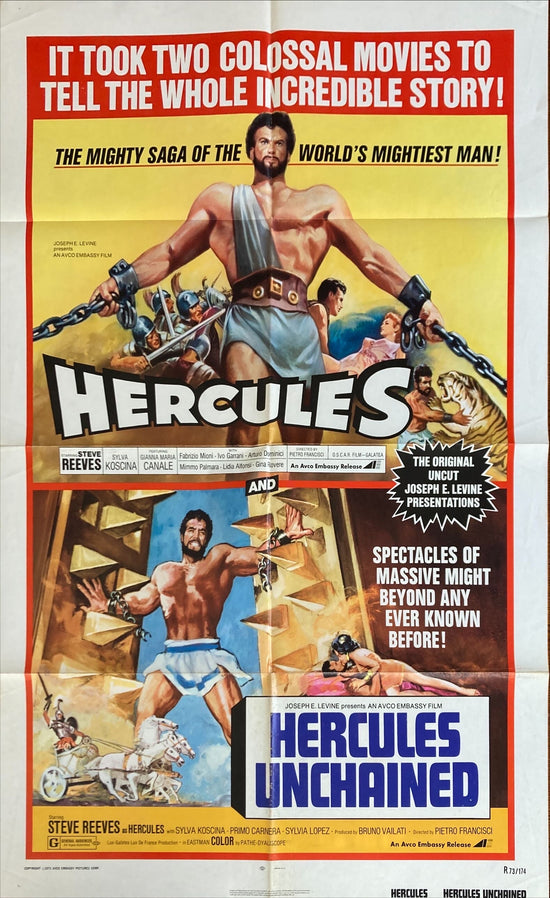 Hercules/Hercules Unchained (1973) Original Movie Poster