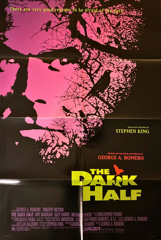 The Dark Half, 1sh 1993 Timothy Hutton, directed by George Romero, by Stephen King