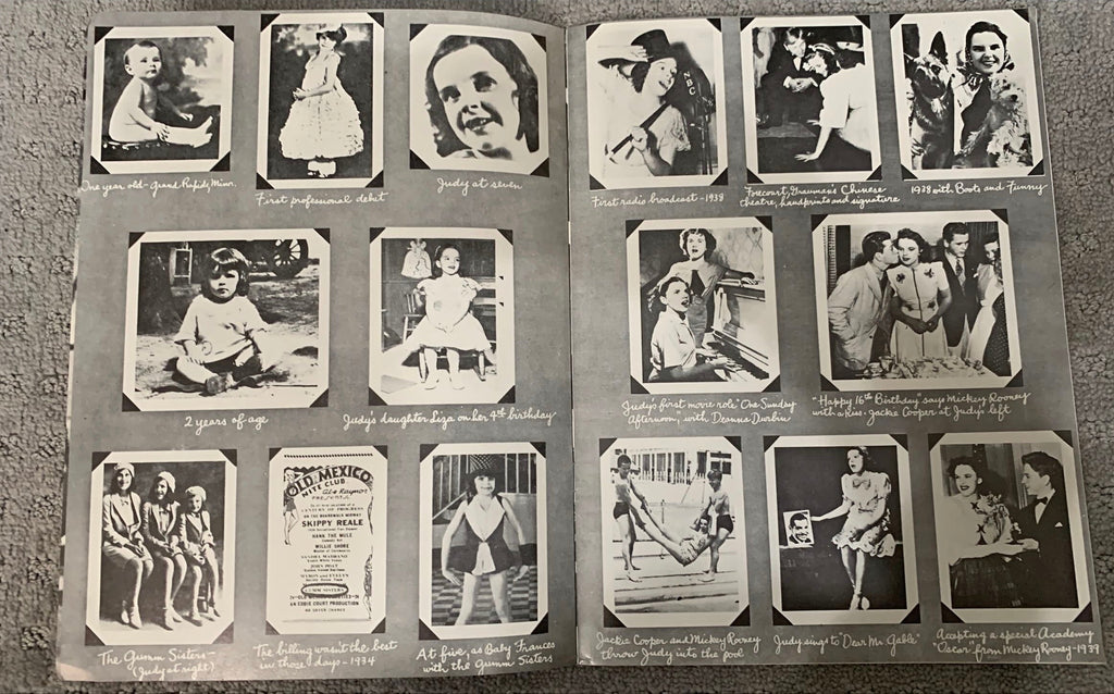The Story of Judy Garland, stage play souvenir program book 1960s