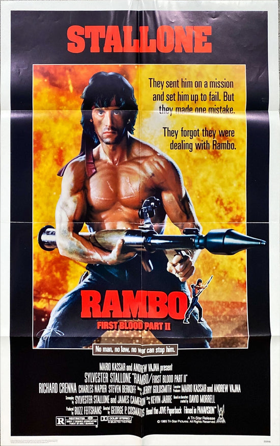 Rambo First Blood Pt 2 (1985) One Sheet Movie Poster