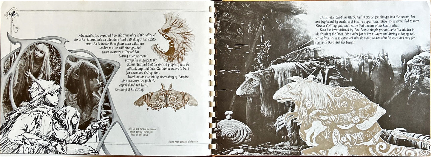 DARK CRYSTAL spiral-bound promo book 1982 Jim Henson & Frank Oz, rare