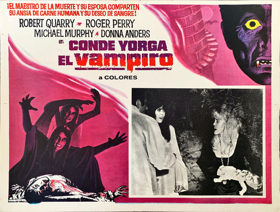 Count Yorga the vampire Mexican lobby card