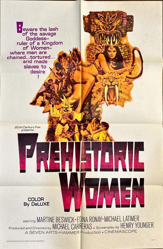 Prehistoric Women (1966) One Sheet Movie Poster - Hammer