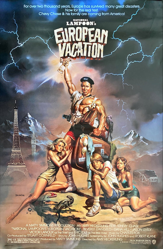 National Lampoon’s European Vacation (1985) Original Movie poster Chevy Chase