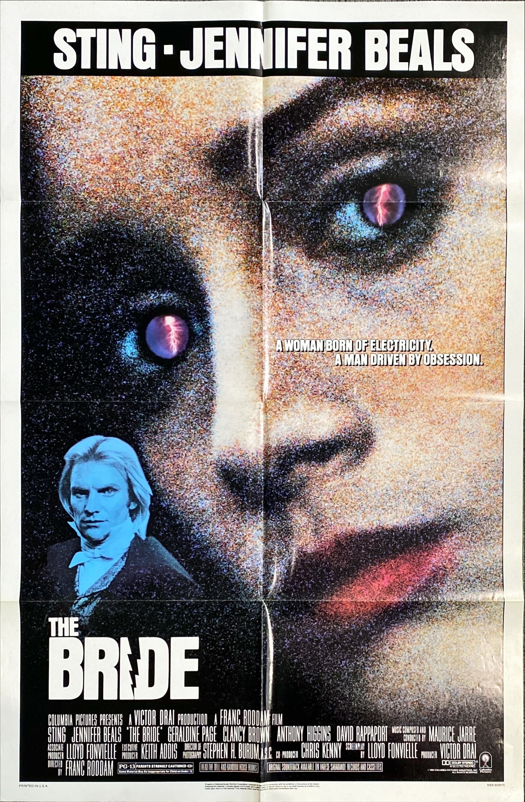 The Bride,  1sh 1985 Sting, Jennifer Beals