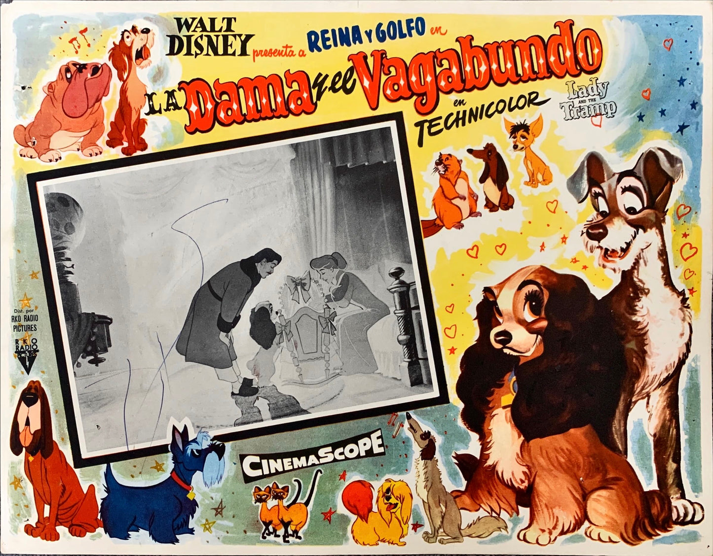 Lady and the tramp - Disney-Mexican lobby card