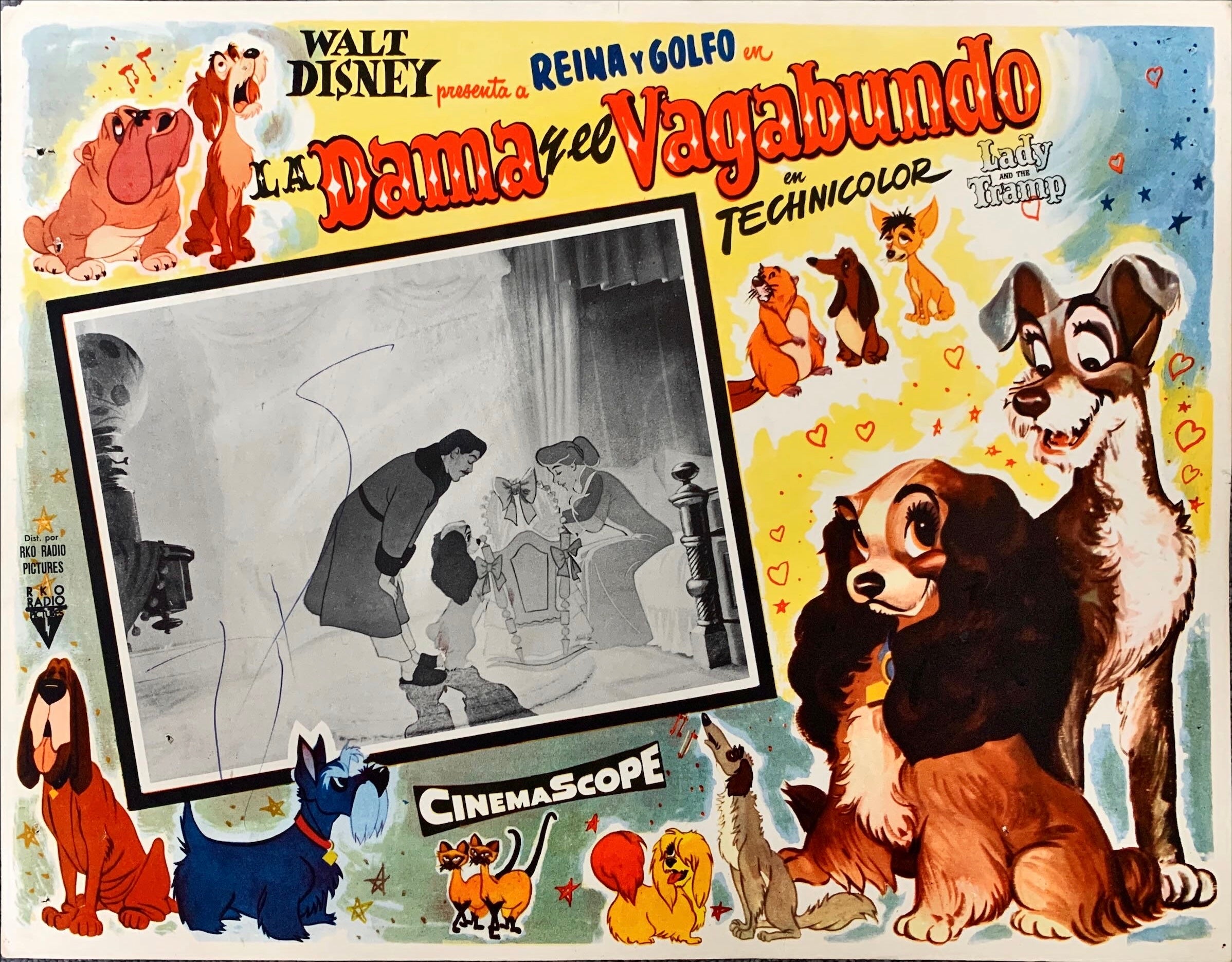 Lady and the tramp - Disney-Mexican lobby card