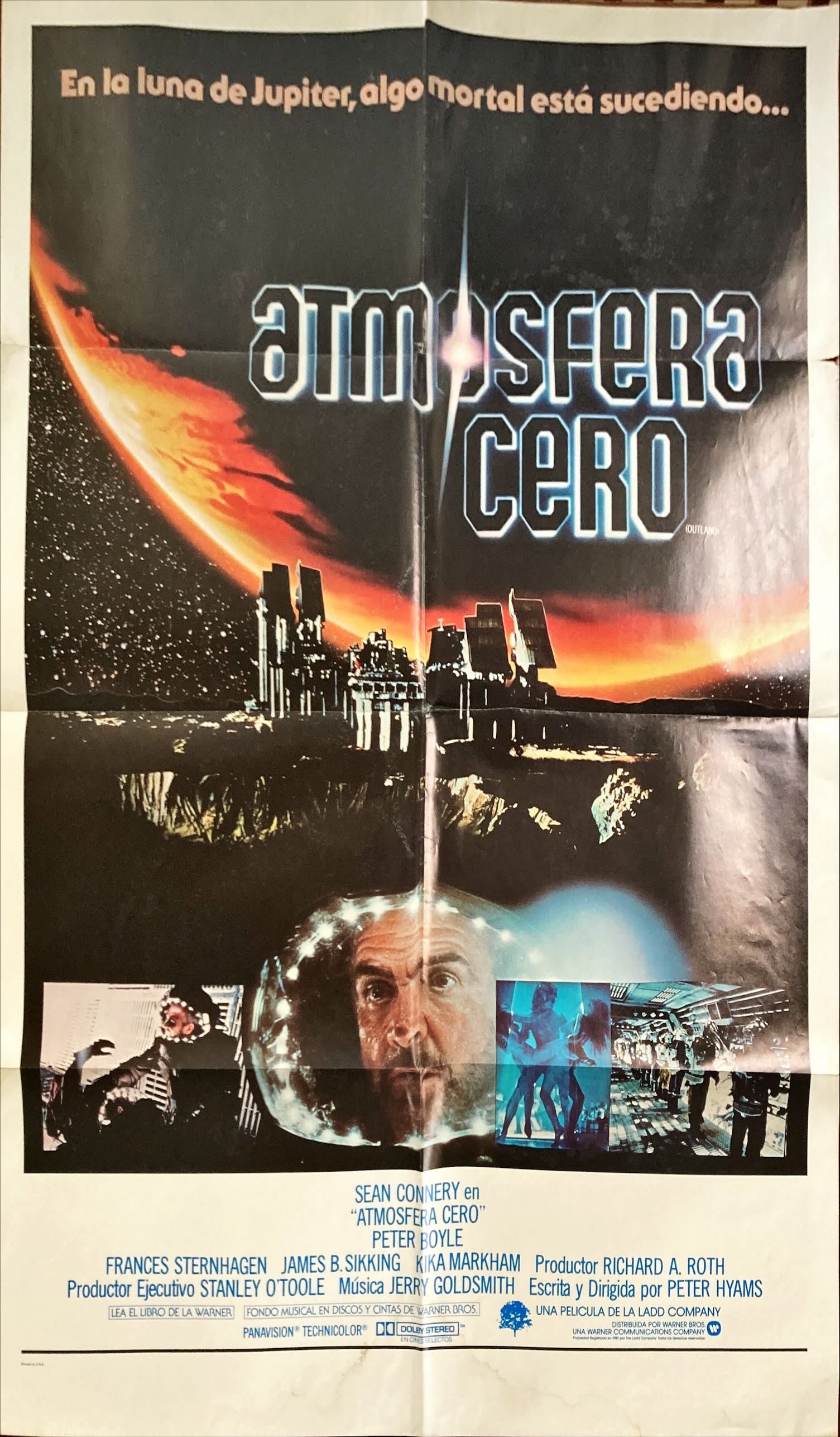 Outland,  int'l Spanish language 1sh 1981 Sean Connery