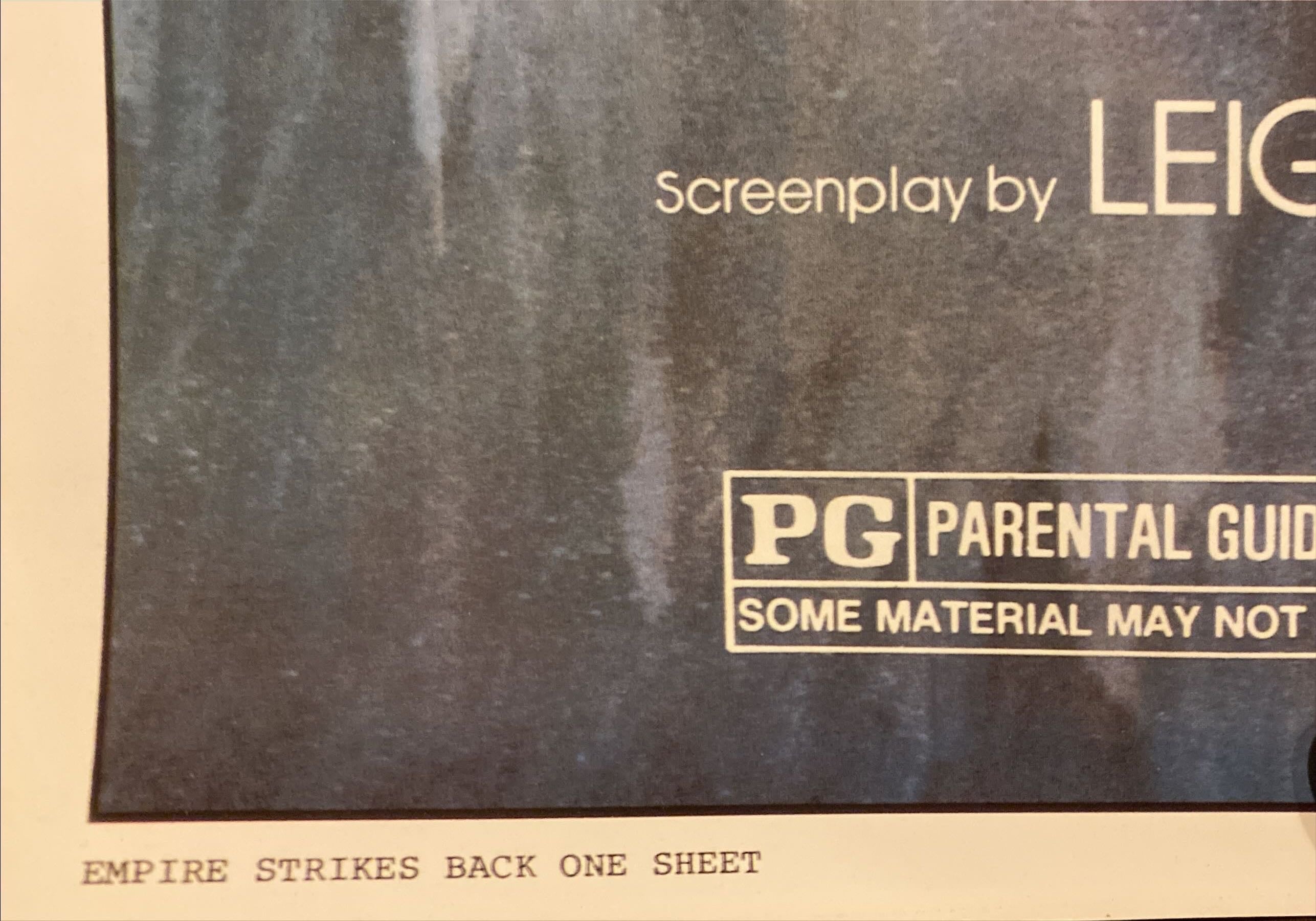 #SW-6 EMPIRE STRIKES BACK studio style 1sh 1980 classic Gone With The Wind style art by Kastel