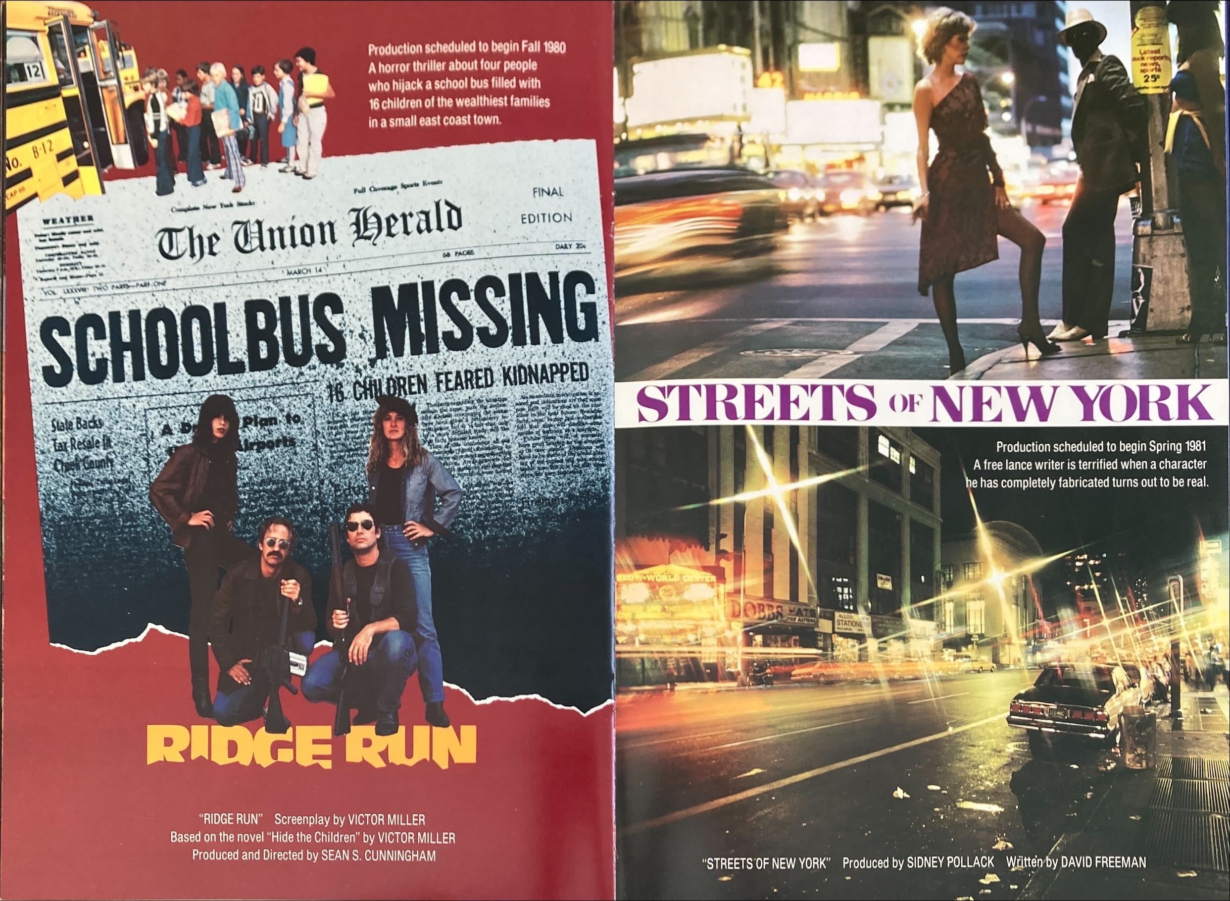 Filmway Pictures (1980-81) Original Campaign Book - Blade Runner, Halloween II