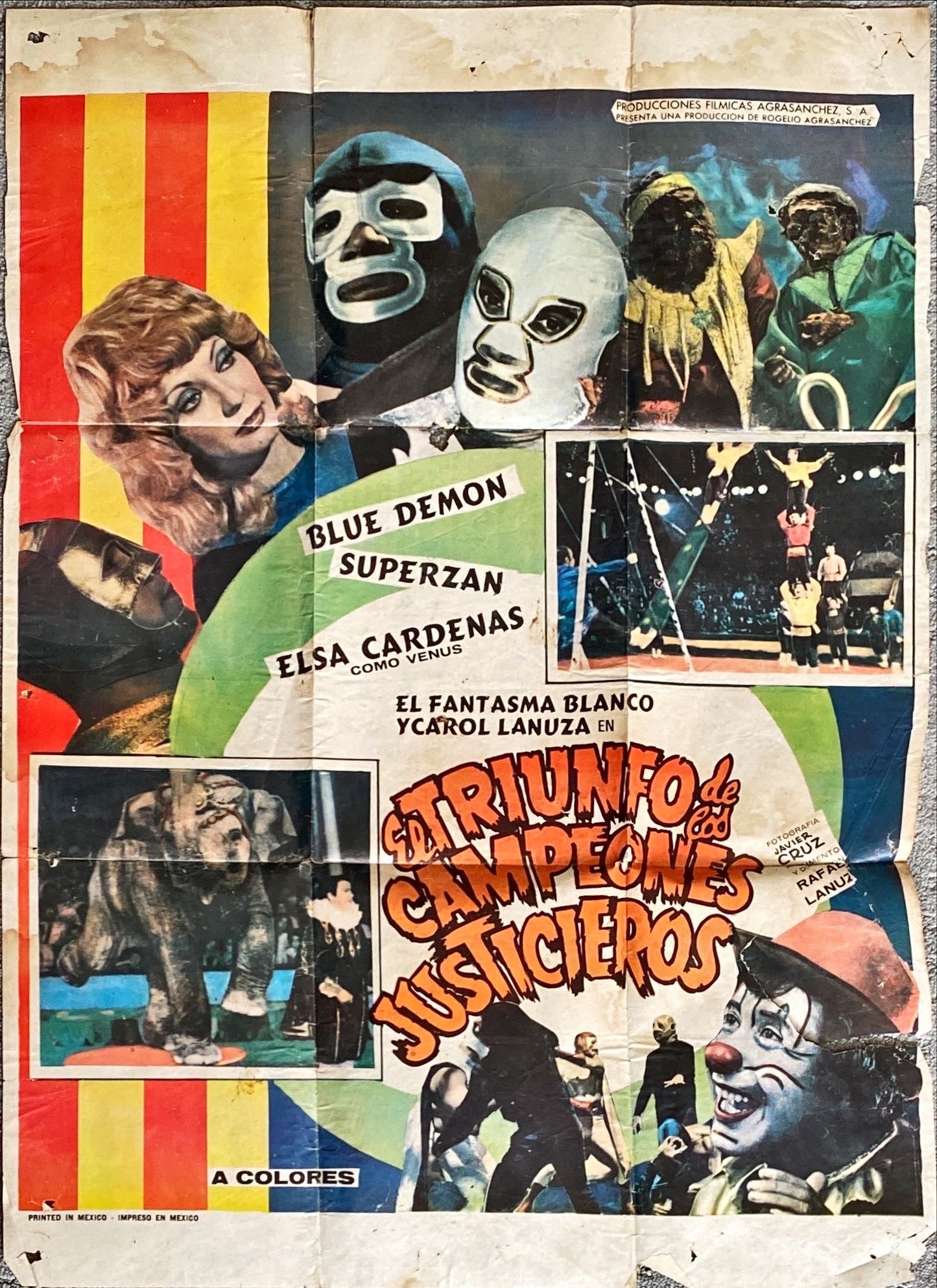 Mexican Wrestling Original Movie Lobby Cards Bundle