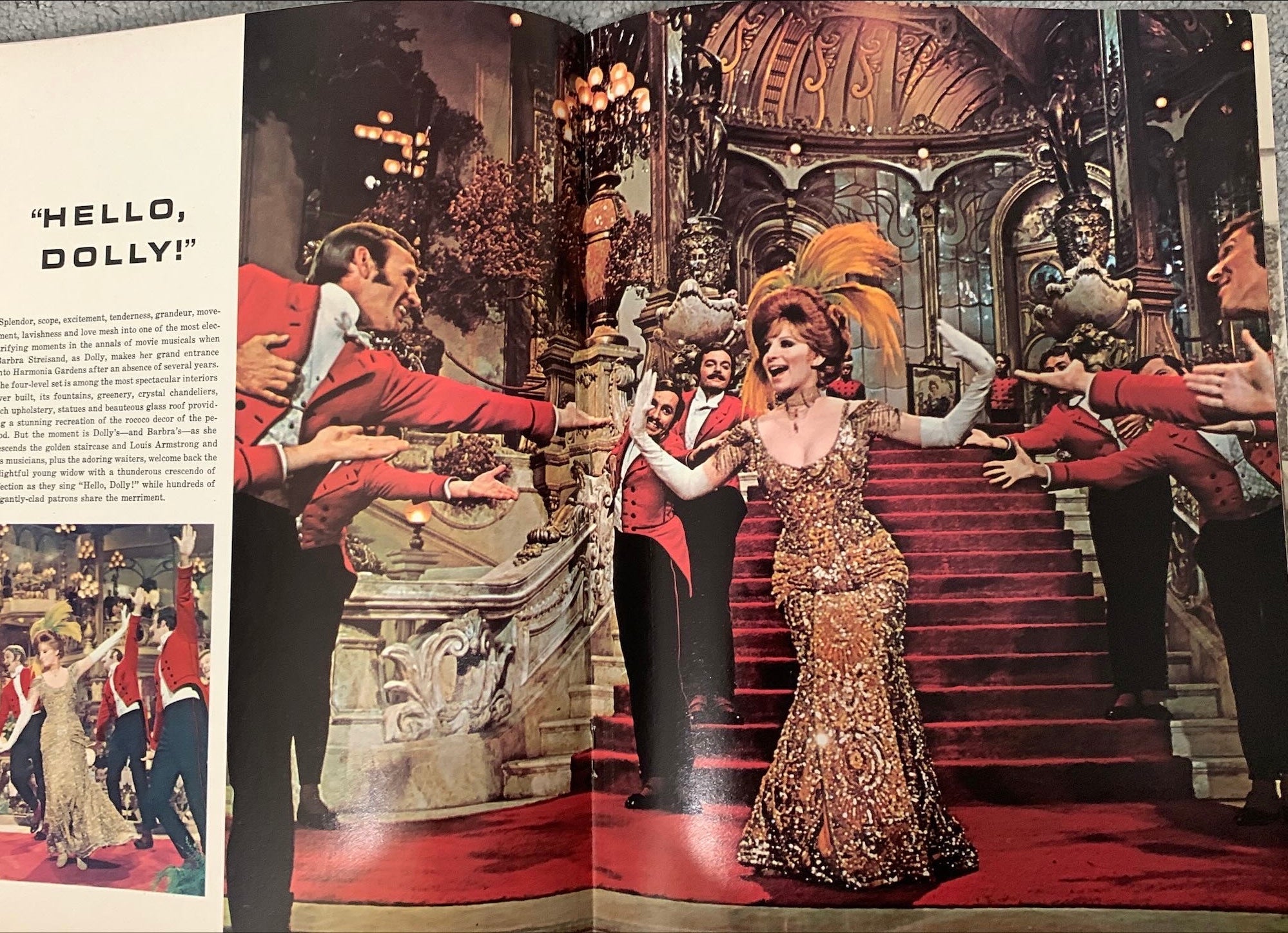 (580) Hello Dolly Streisand movie souvenir book