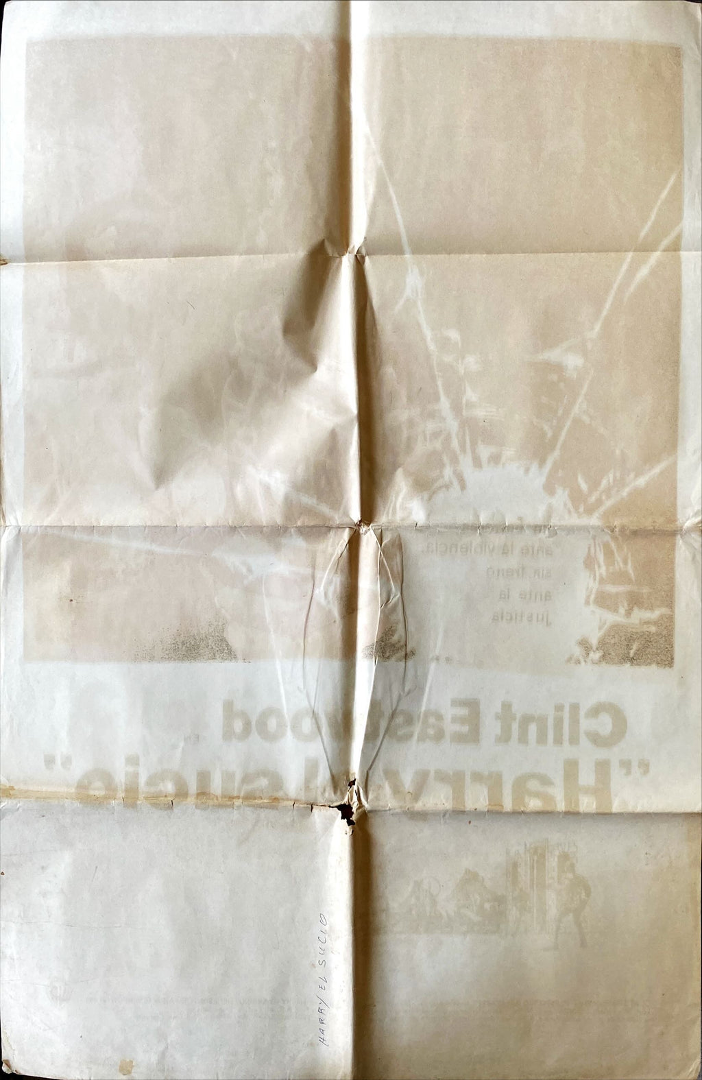 Dirty Harry (1972) One Sheet Movie Poster - ARG