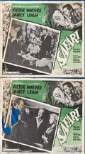 Safari (1956) Vintage Mexican Lobby Cards X2 - Victor Mature, Janet Leigh