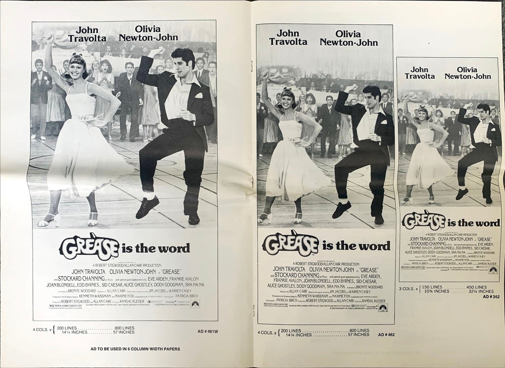 Grease (1987), Pressbook, John Travolta