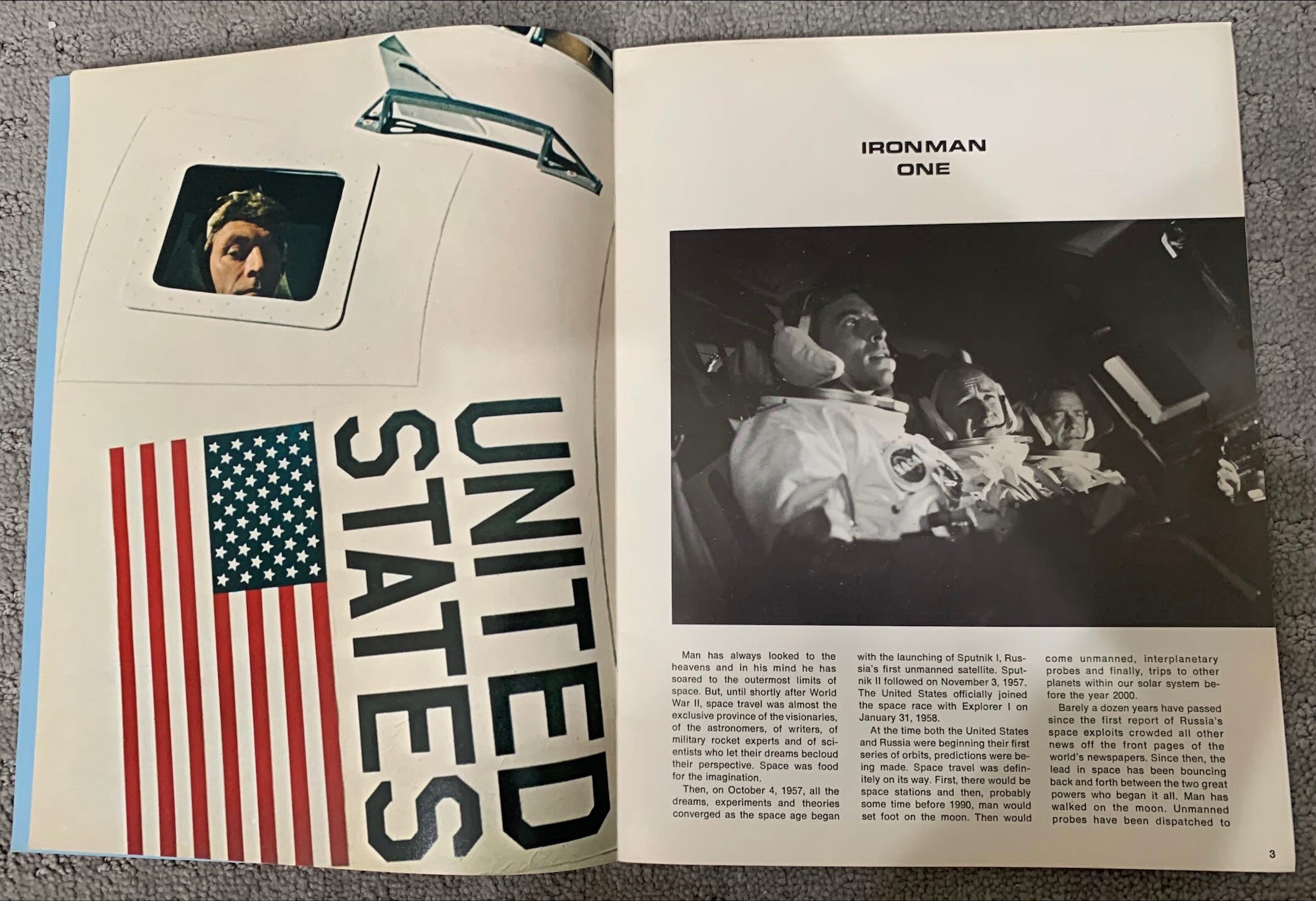 Marooned, Gregory Peck movie souvenir book