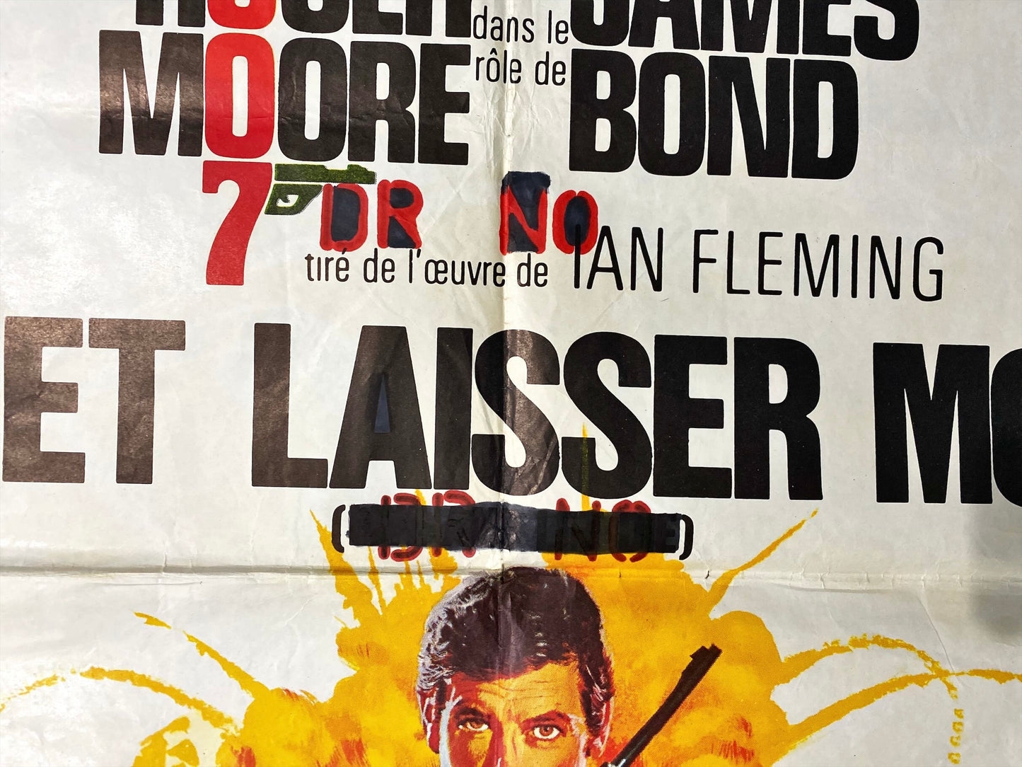 Live and let Die (Vivre et Laisser Mourir; 1973) Original Three Sheet Movie Poster