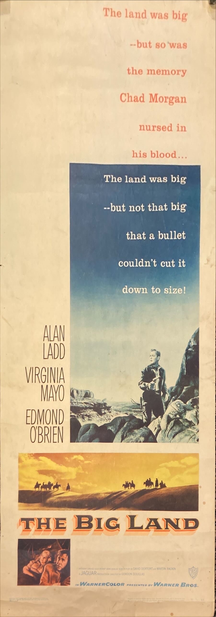 The Big Land (1957) Insert Movie Poster, Alan Ladd