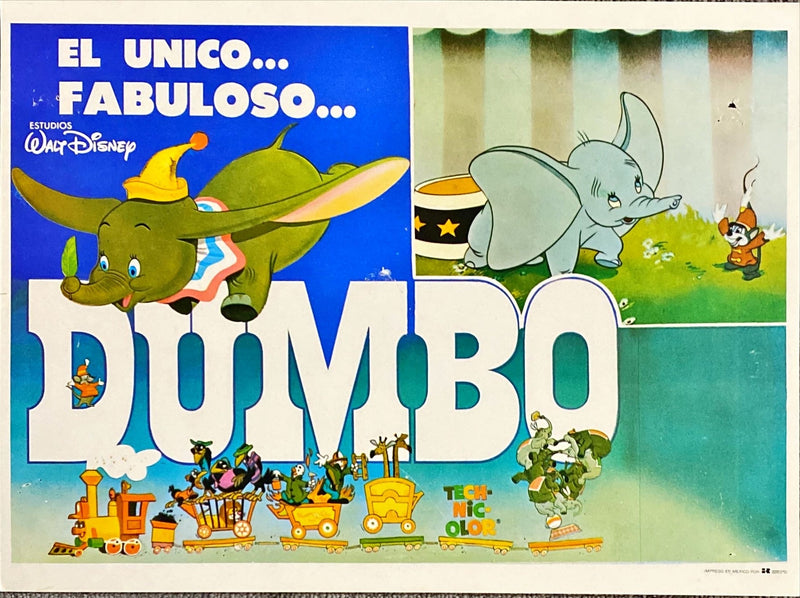 Dumbo (1941) 4x Lobby Cards - MX, R'70, Disney