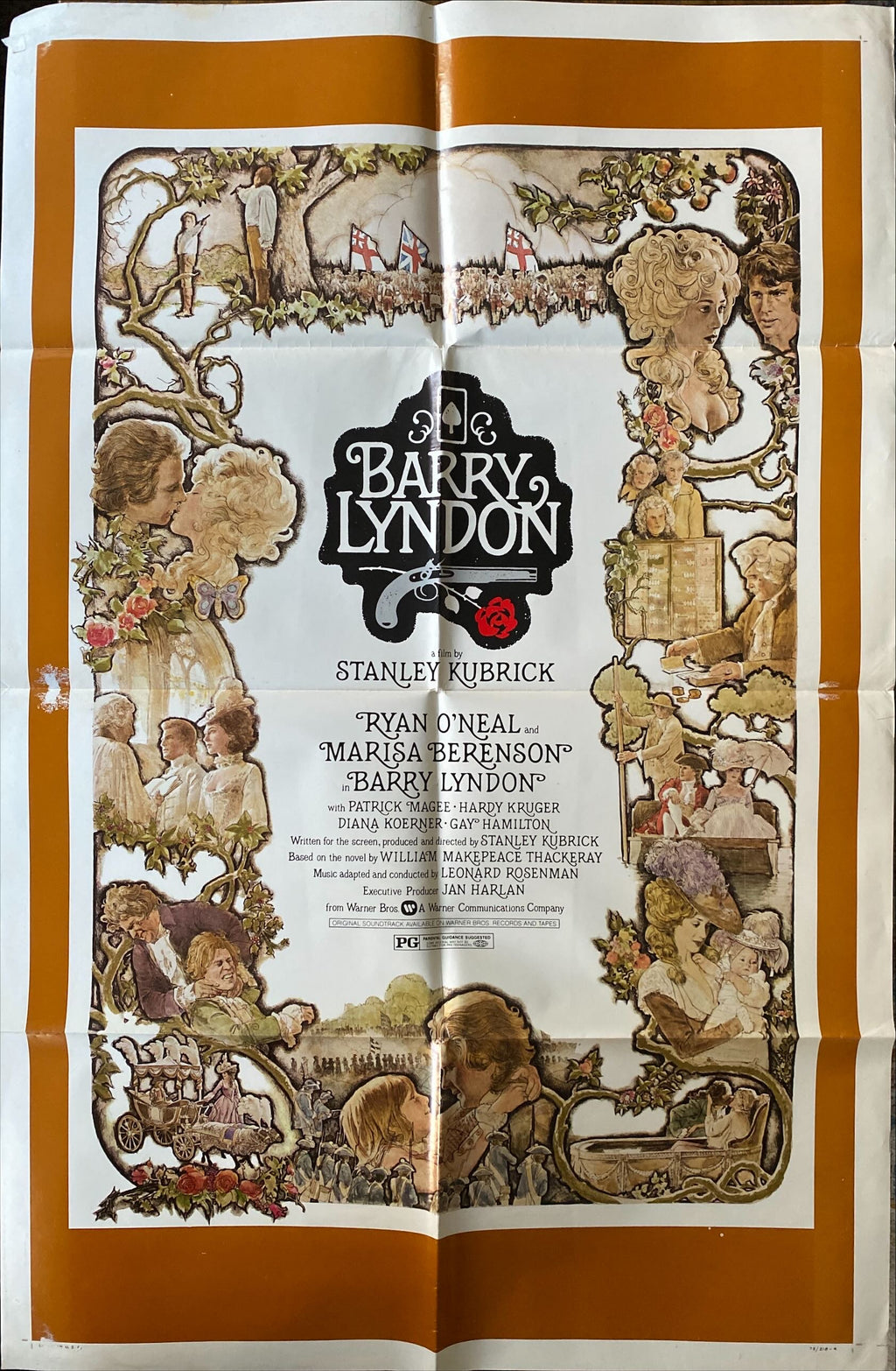 Barry Lyndon (1975) Stanley Kubrick, Ryan O'Neal, art of cast by Gehm