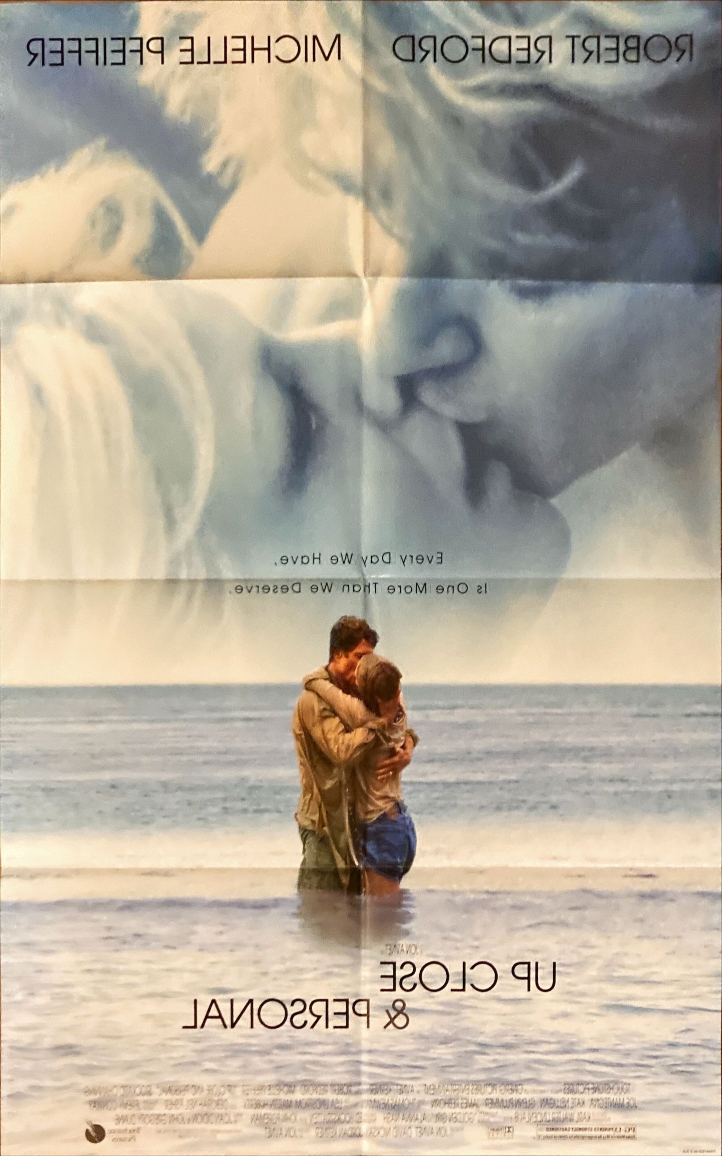 UP CLOSE & PERSONAL  one-sheet movie poster '96 Pfeiffer