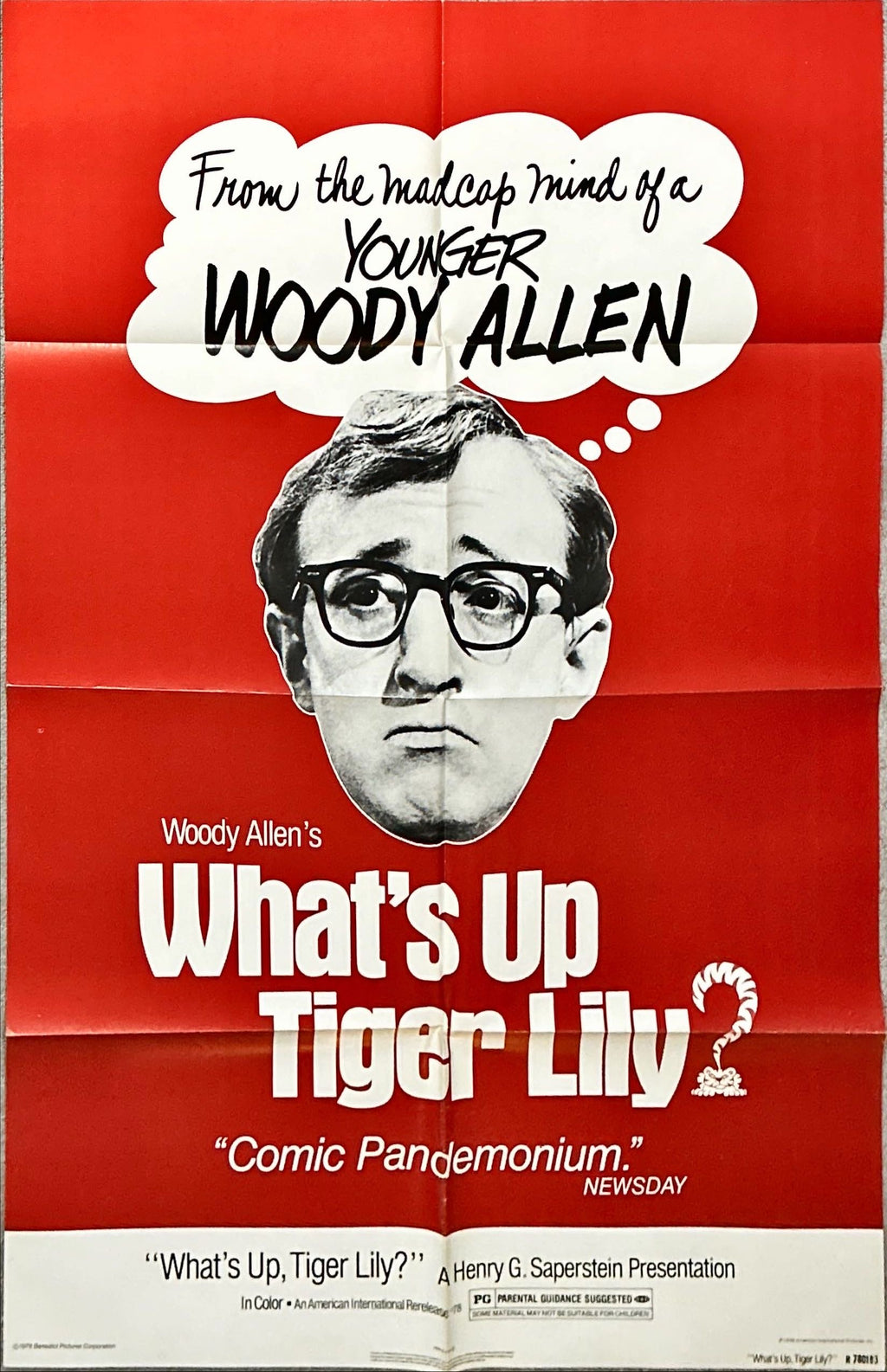 Whats Up Tiger Lily? (1966) One Sheet Movie Poster - R'78, Woody Allen