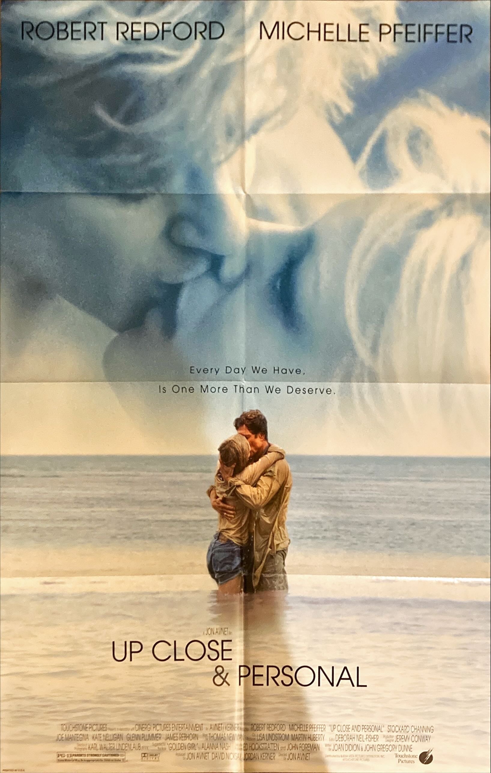 UP CLOSE & PERSONAL  one-sheet movie poster '96 Pfeiffer