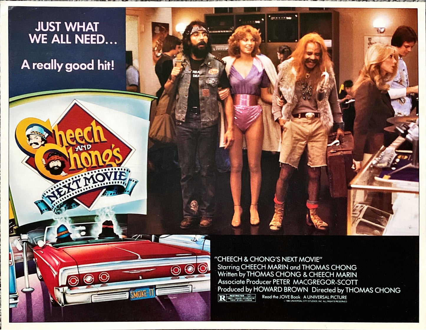 Cheech and Chong's Next Movie,  Lobby Card 1980 -Cheech Marin & Tommy Chong