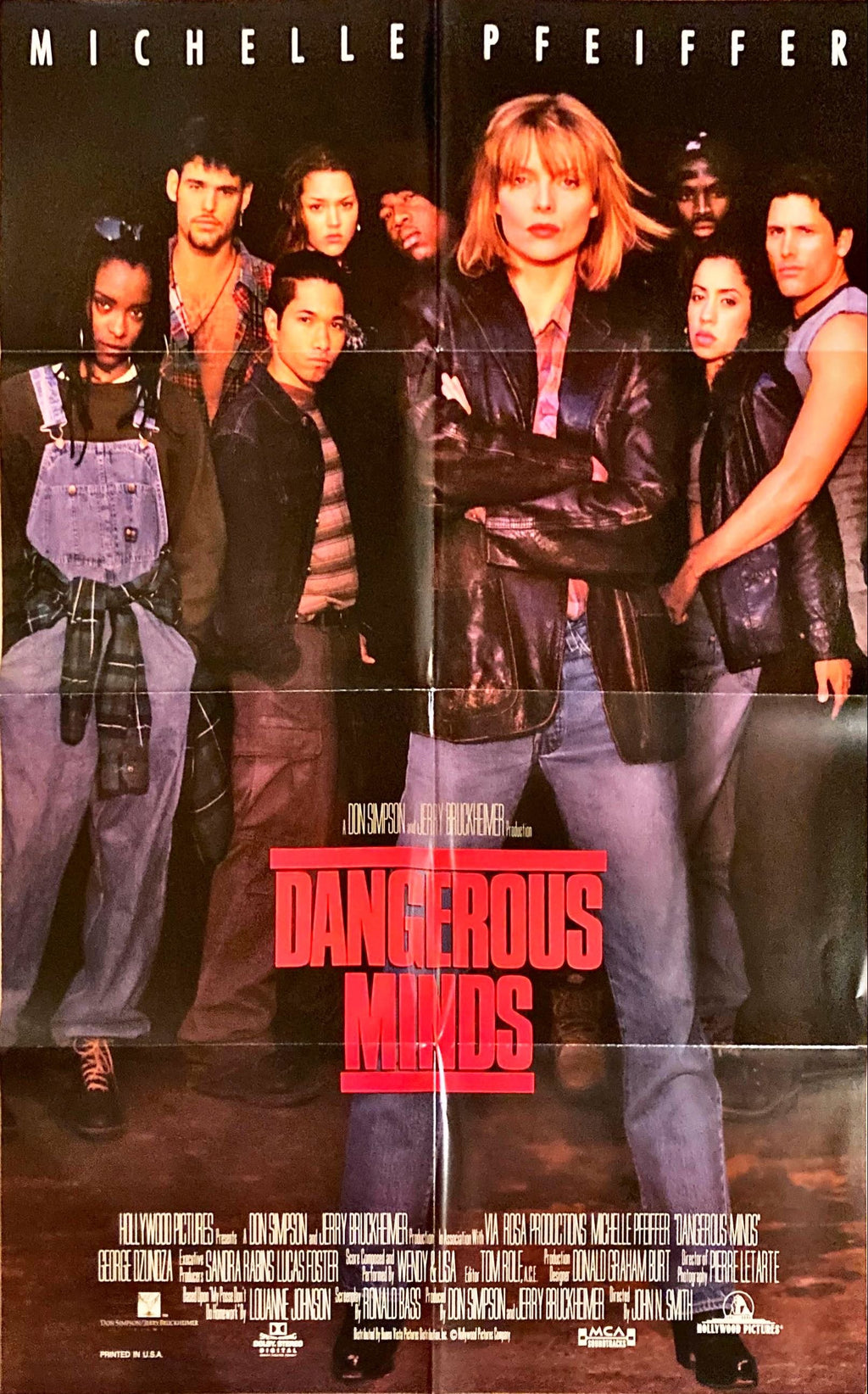 #2169  Dangerous Minds 1995 Original folded Movie Poster 27x40