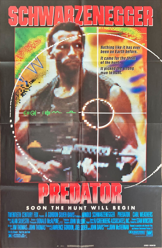 Predator (1987) One Sheet Movie Poster - Arnold Schwarzenneger