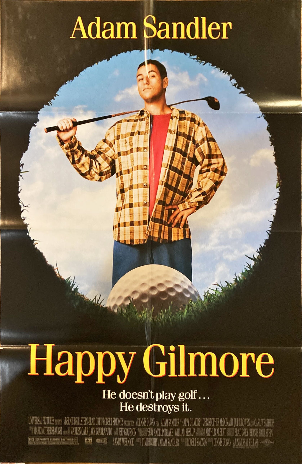Happy Gilmore,  DS 1sh 1996  Adam Sandler