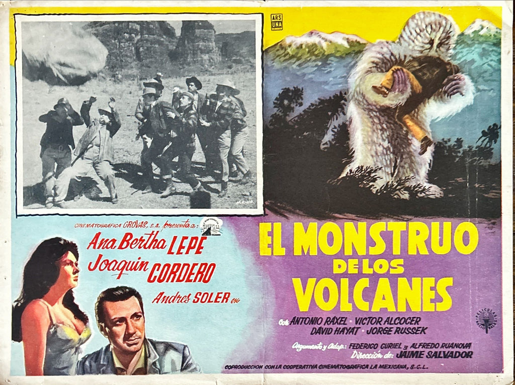 El Monstruo de los Volcanes (1963) 5x Lobby Cards - MX