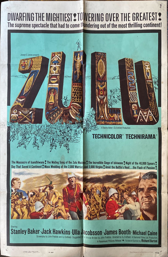 Zulu (1964) Stanley Baker & Michael Caine English classic