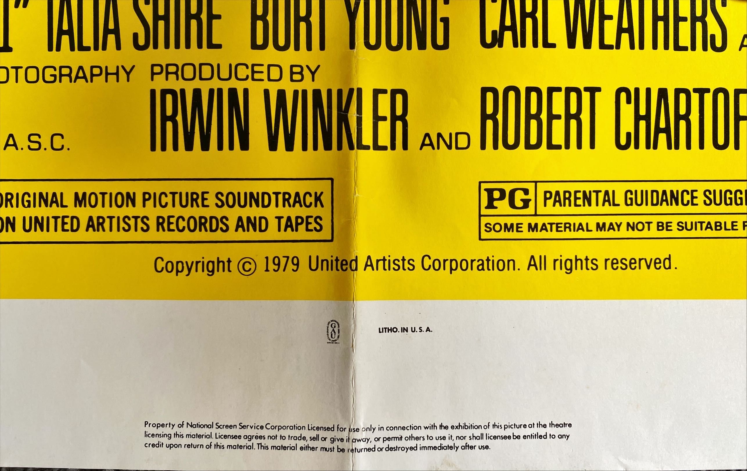 Rocky iI (1979) Original One Sheet Movie Poster