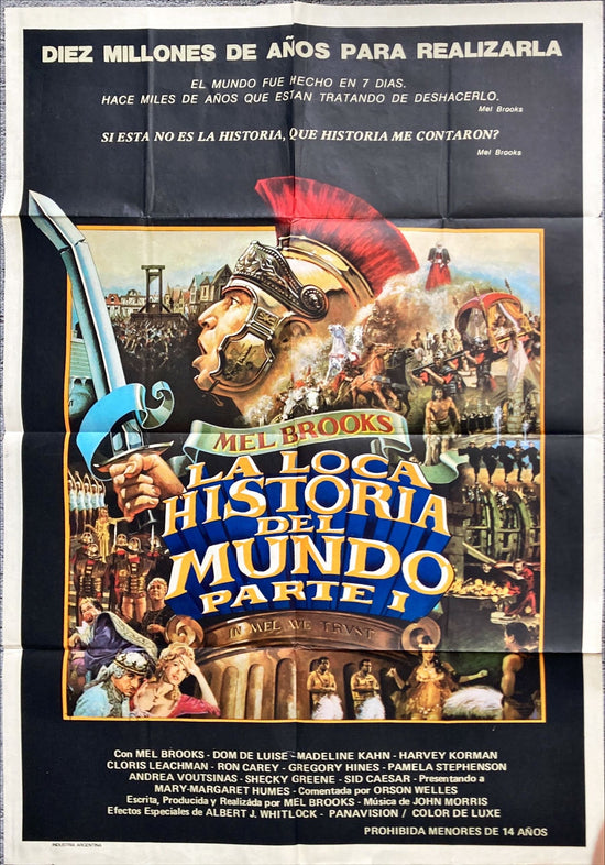 History of the World Part 1 (1981) One Sheet Movie Poster - ARG, Mel Brooks