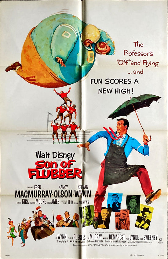 Son of Flubber, 1sh R1974 Walt Disney - Fred MacMurray