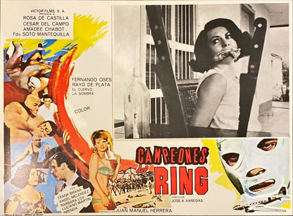 Campeones del Ring (1972) 4x Lobby Cards - MX